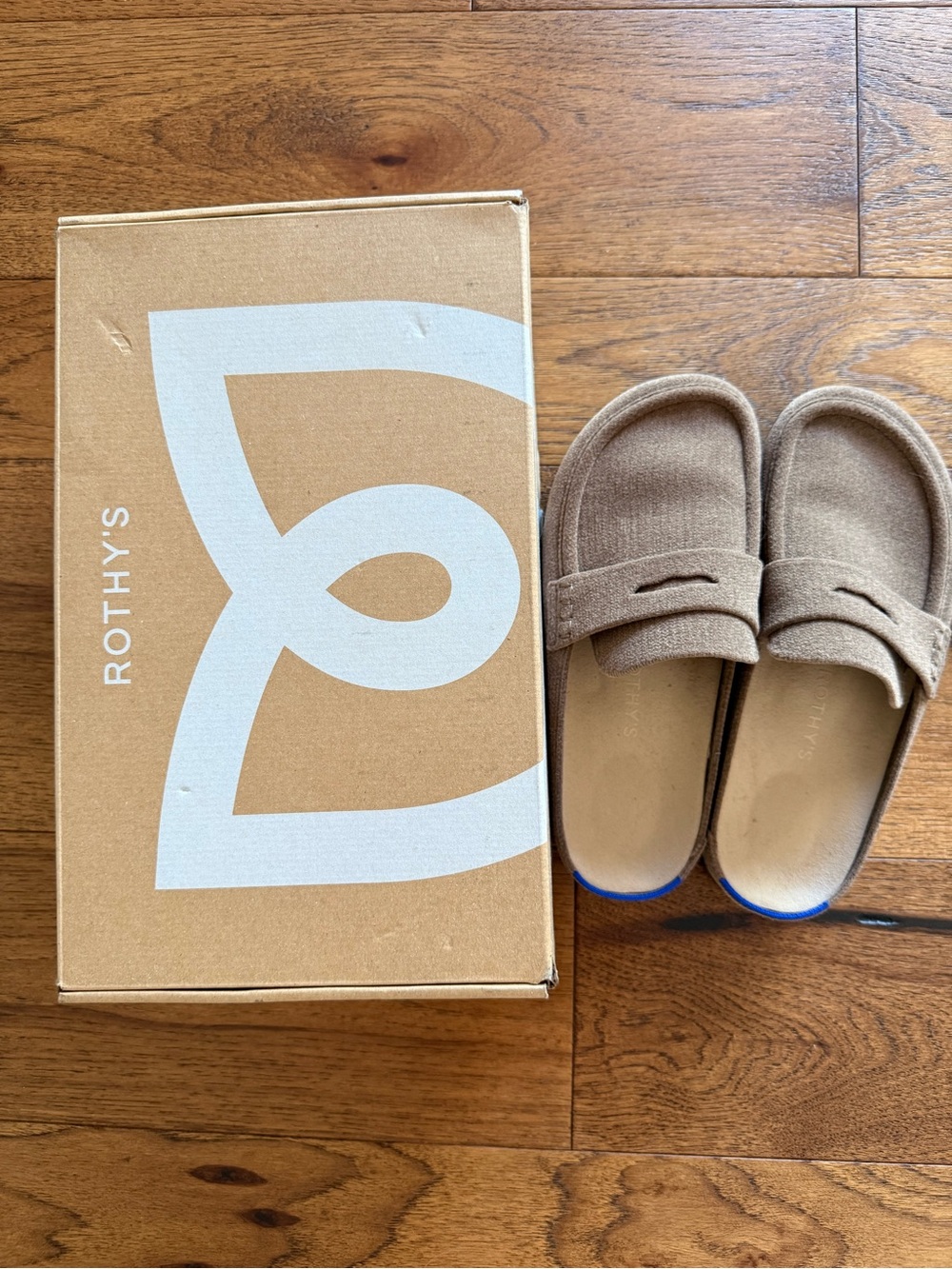 Rothy’s The Revolve Mule Clog Penny Portobello Size 8 NIB